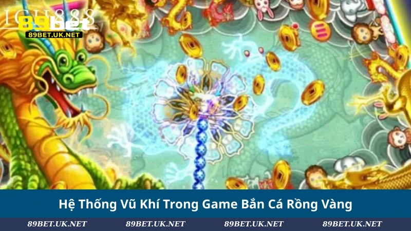 Bắn Cá Rồng Vàng – Chinh Phục Đại Dương, Săn Thưởng Triệu Đô Hệ Thống Vũ Khí Trong Game Bắn Cá Rồng Vàng