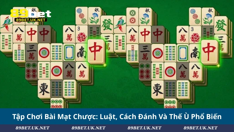 Tập Chơi Bài Mạt Chược_ Luật, Cách Đánh Và Thế Ù Phổ Biến
