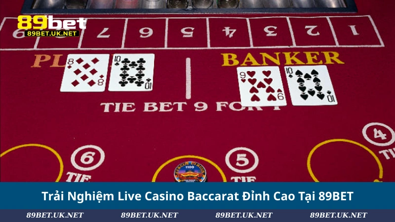 Live Casino Baccarat: Cách Chơi, Bí Quyết & Kinh Nghiệm Trải Nghiệm Live Casino Baccarat Đỉnh Cao Tại 89BET