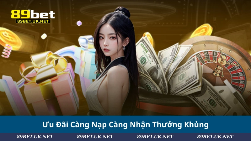 Ưu Đãi Càng Nạp Càng Nhận Thưởng Khủng